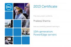 Certificate - 12th generation PowerEdge servers