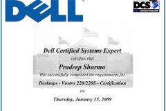 DCSE Desktops - Vostro 220-220S - Certification