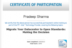 INTEL CERTIFICATION- Migrate Your Datacenter to Open Standards- Making Decision