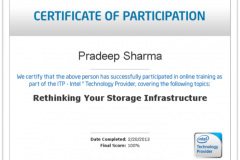 INTEL CERTIFICATION - Rethinking Your Storage Infrastructure