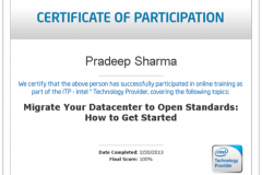 IntelR CERTIFICATION - Migrate your Datacenter to Open Standards - How to get Started
